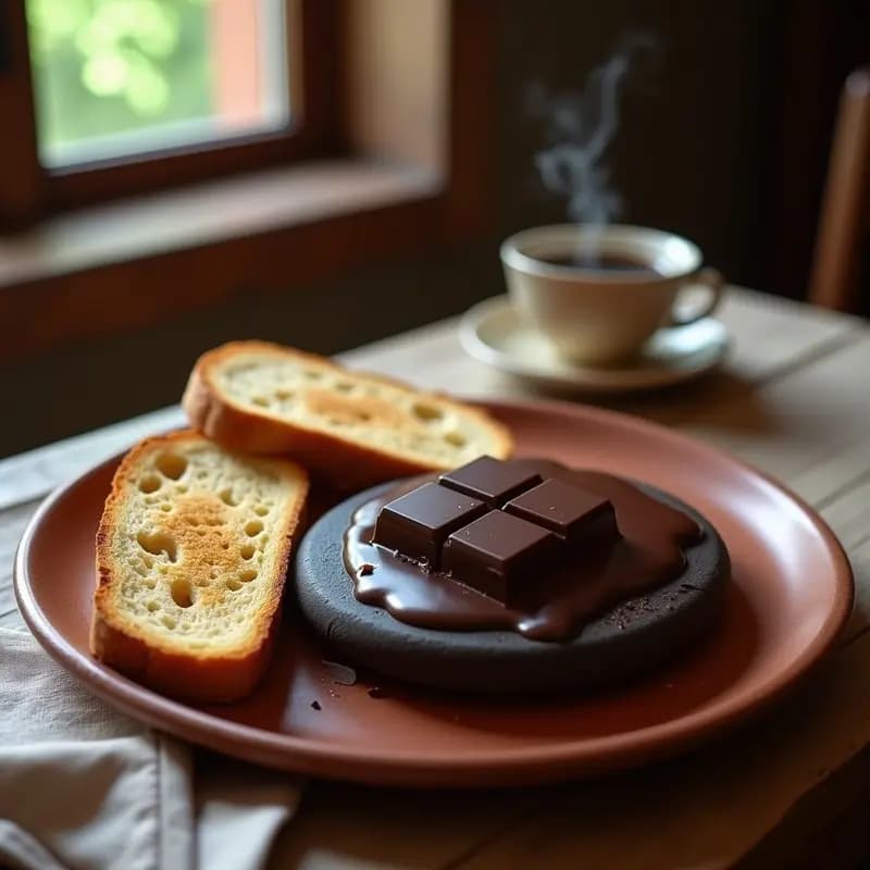 Pan con Chocolate a la Piedra: Desayuno o Merienda de toda la Vida