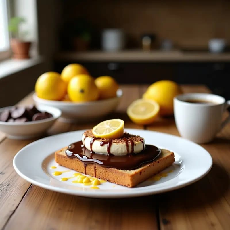 Pan con chocolate a la piedra y raspaduras de limón: Desayuno tradicional valenciano