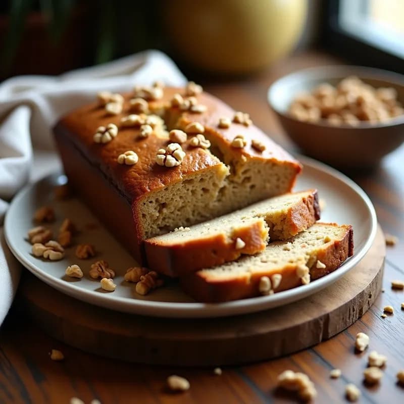 Pan de Plátano Proteico: Receta Sin Harina y Alta en Proteína en 40 Minutos