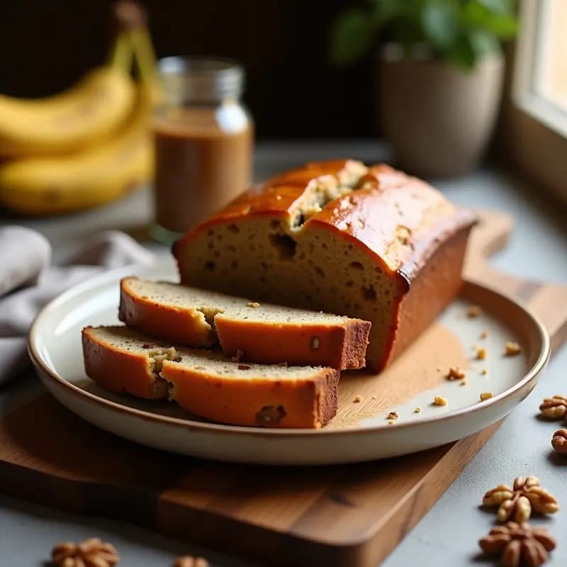 Pan de Plátano Proteinado: Receta Sin Harina en Horno con Alto Contenido de Proteína
