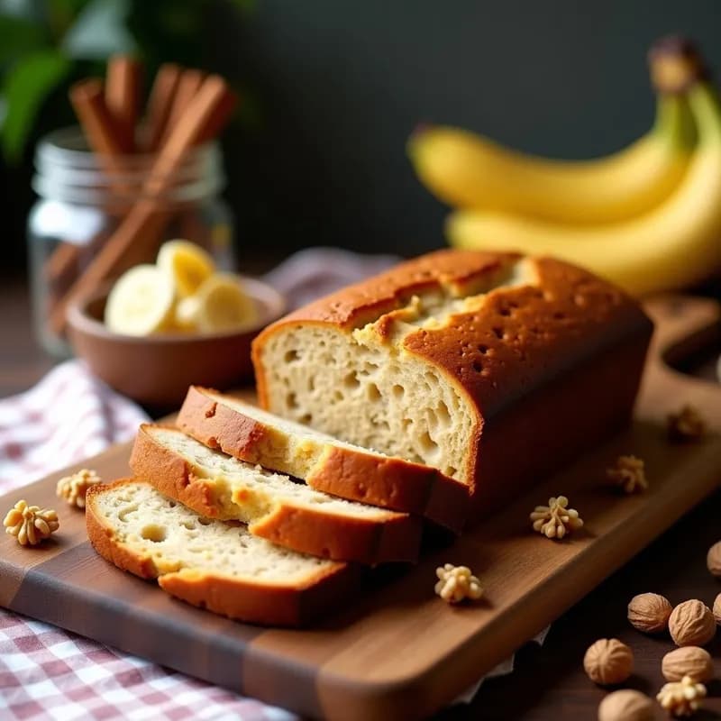 Pan de Plátano Sin Huevo: Receta Vegana Esponjosa en 5 Ingredientes
