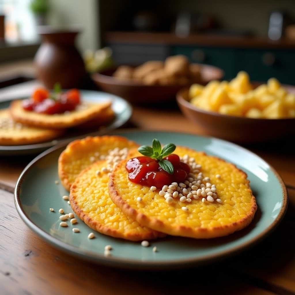 Pan de Elote y Semillas de Amaranto con Mermelada de Guayaba: Desayuno Sin Gluten Mexicano
