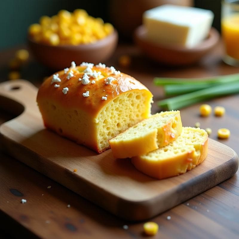 Pan de Elote y Queso Fresco: Receta Mexicana en Airfryer Sin Harina