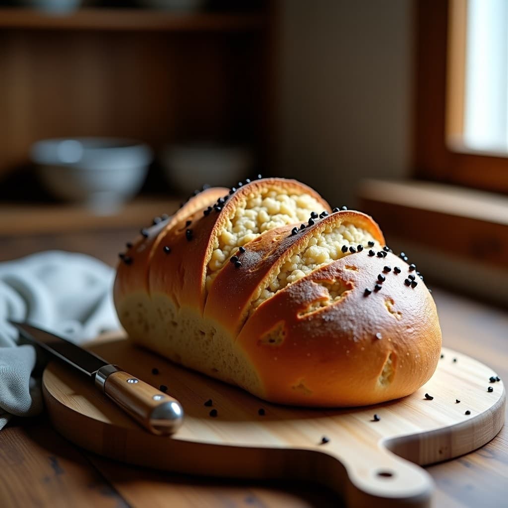 Pan de Espelta y Semillas de Amapola con Miel de Tomillo: Receta Alemana Sin Lácteos