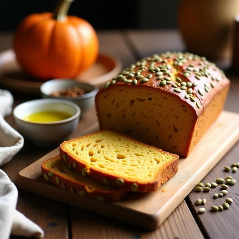 Pan de Molde de Harina de Guisante con Semillas de Calabaza: Receta Sin Gluten y Alta en Fibra