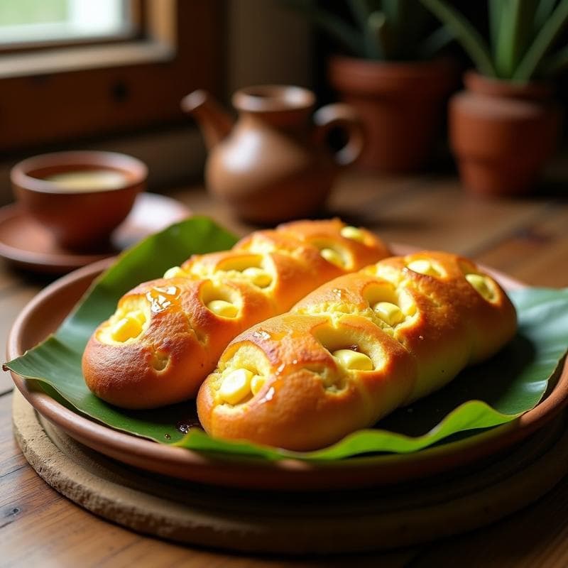 Pan de Maíz y Queso Fresco con Miel de Agave: Desayuno Mexicano Sin Horno en Airfryer