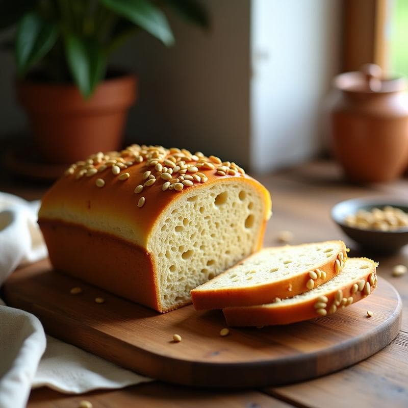 Pan de Molde de Harina de Sorgo con Semillas de Girasol: Receta Sin Gluten para Tupper