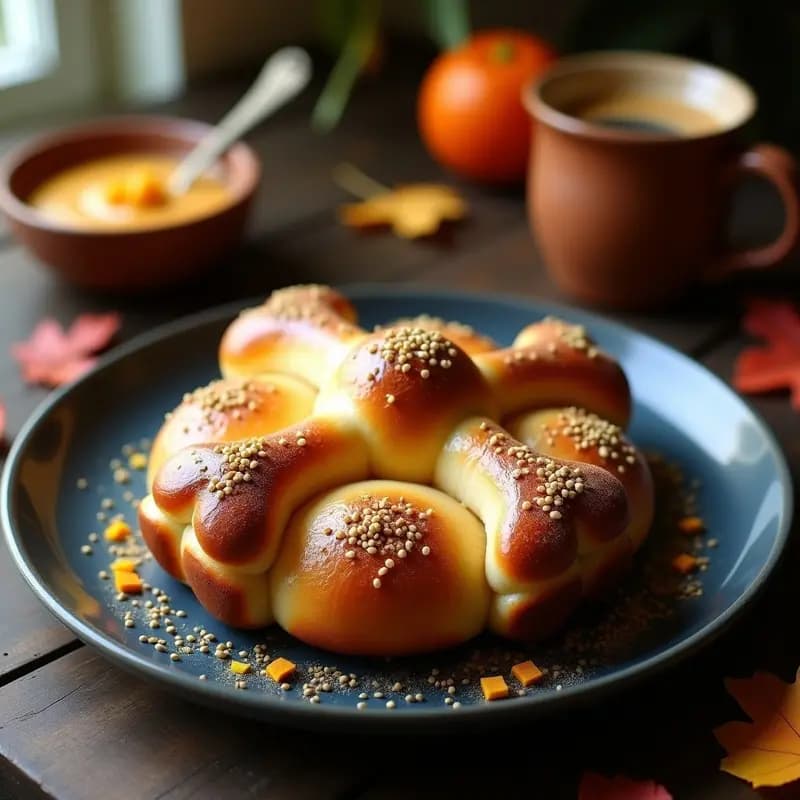Pan de Muerto con Esencia de Azahar y Arequipe: Receta Colombiana Sin Gluten