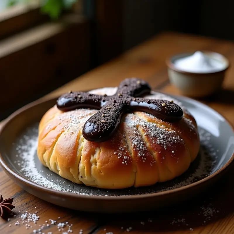 Pan de Muerto con Chocolate y Anís: Receta Mexicana Tradicional con Toque Moderno