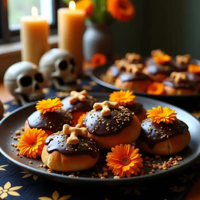 Pan de Muerto con Chocolate y Flor de Cempasúchil: Receta Mexicana Tradicional Revisada