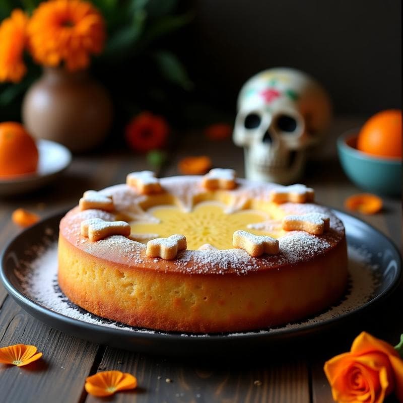 Pan de Muerto de Harina de Almendra y Esencia de Vainilla: Postre Mexicano Keto y Sin Azúcar
