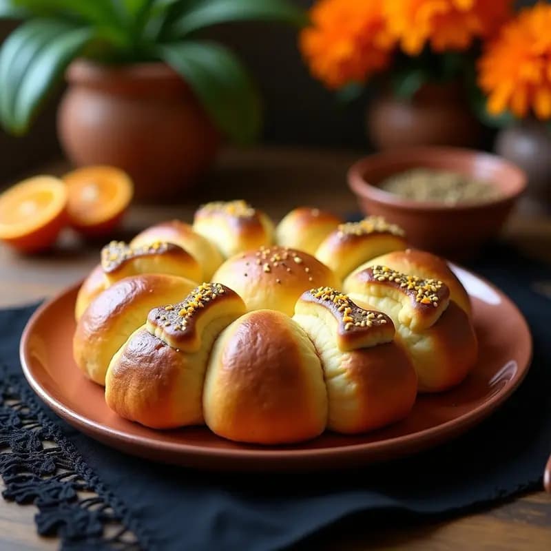 Pan de Muerto con Essencia de Naranja y Semillas de Chía: Postre Mexicano Keto
