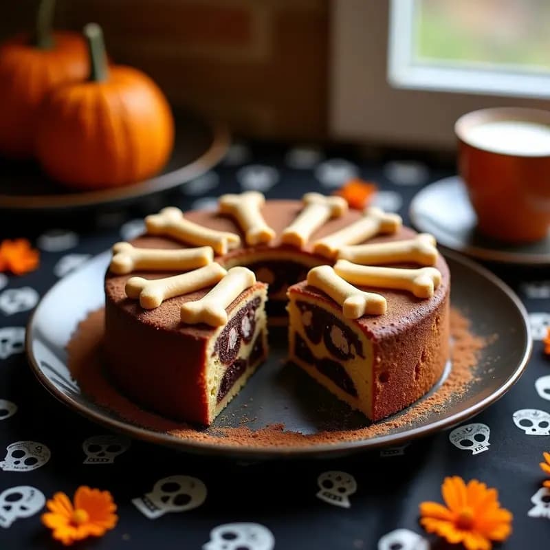 Pan de Muertos con Chocolate Amargo: Postre Mexicano Sin Azúcar y Keto