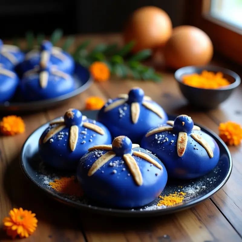 Pan de Muertos Vegano con Harina de Maíz Azul: Receta Mexicana Sin Huevos ni Lácteos