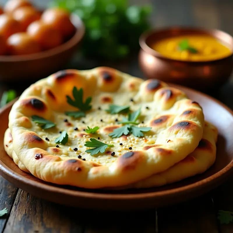 Pan naan de Harina de Garbanzo y Yoğurt: Receta India Sin Gluten para Acompañar Curries