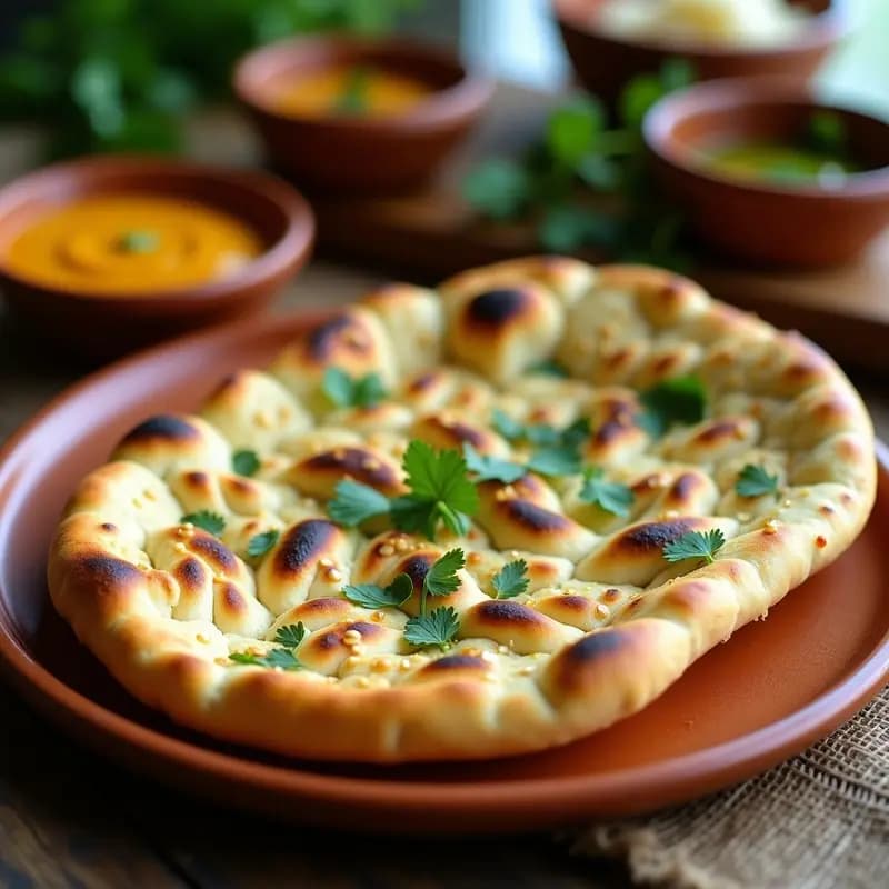 Pan Naan de Garbanzos y Jengibre: Receta India Sin Gluten para Acompañar Currys