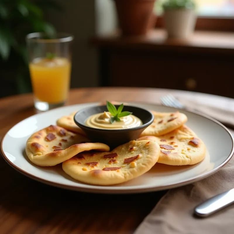 Pan Pita Integral con Hummus de Berenjena Ahumada: Receta Alta en Fibra en 30 Minutos
