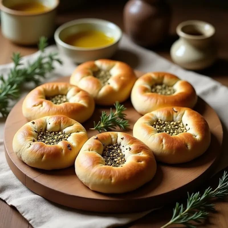 Pan de Pita Integral con Zaatar y Aceite de Oliva: Receta Libanesa Sin gluten en Thermomix