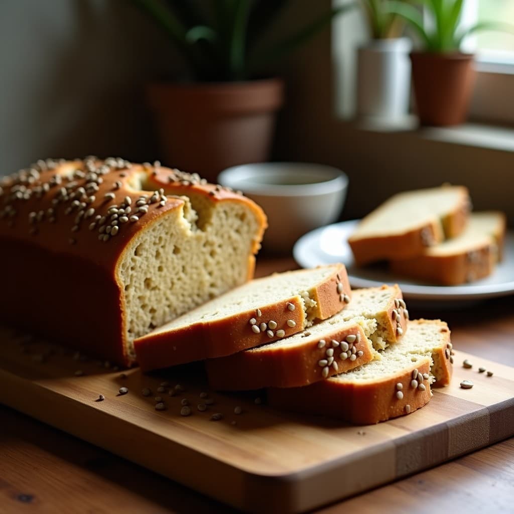 Pan de Plátano y Algarroba con Semillas de Cáñamo: Receta Sin Harina y Energética