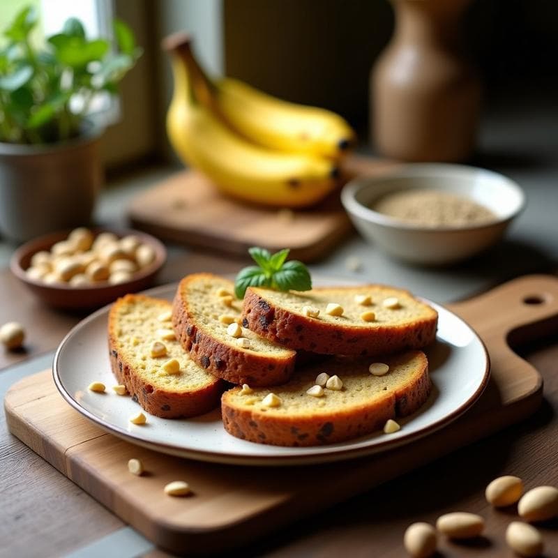 Pan de Plátano Macho y Semillas de Cáñamo: Receta Sin Horno Vegana y Alta en Fibra