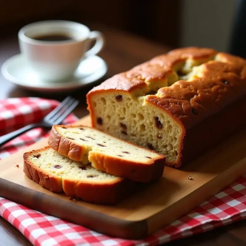 Pan de Plátano y Nueces con Esencia de Vainilla: Desayuno Americano Sin Gluten