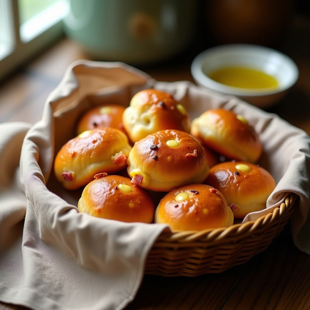 Pan de Queso Brasilero con Jamón York: Desayuno Rápido y Sin Harina en Airfryer