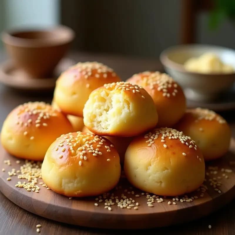 Pan de Queso con Harina de Mandioca y Queso Parmesano: Receta Brasileira Keto