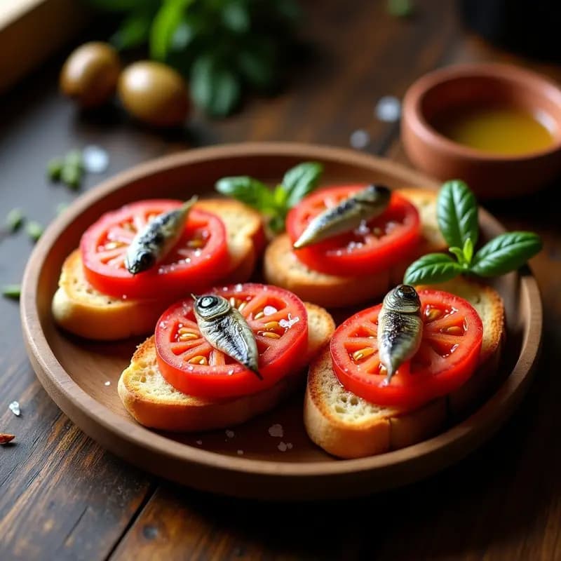 Pan con Tomate y Anchoas: Tapa Catalana Sencilla y Sabrosa en 5 Minutos