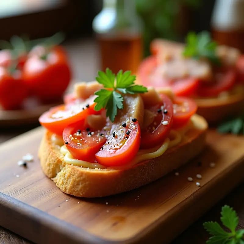 Pan con Tomate, Ventresca y Anchoas: Montadito Catalán Alto en Proteína