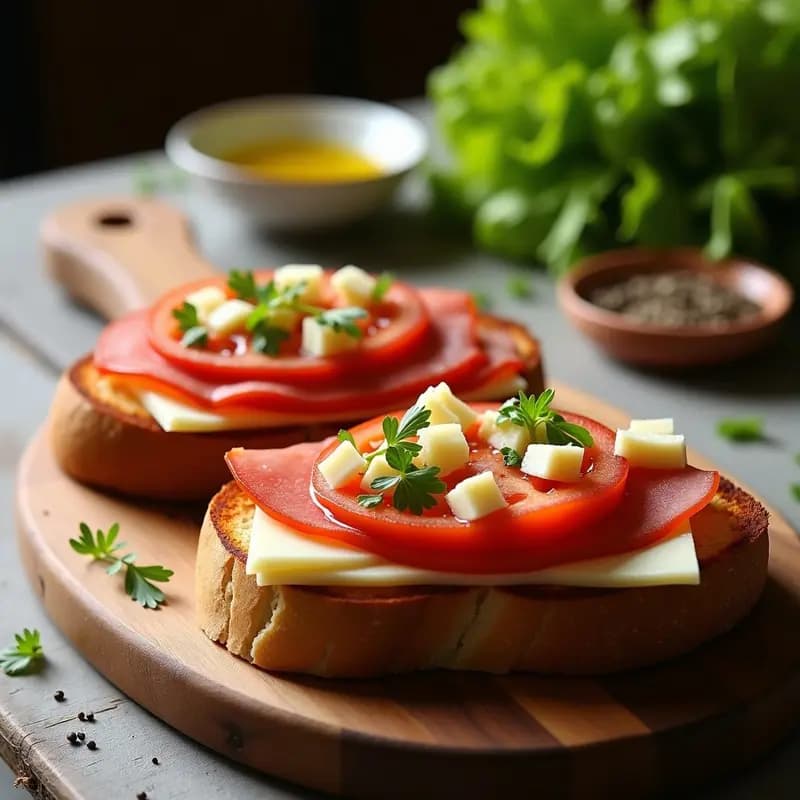 Pan Tumaca con Jamón y Queso: Bocadillo Catalán para Llevar