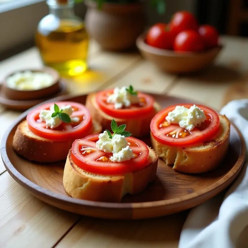 Pan Tumaca con Queso Fresco y Aceite de Oliva: Receta Catalana para Desayunar