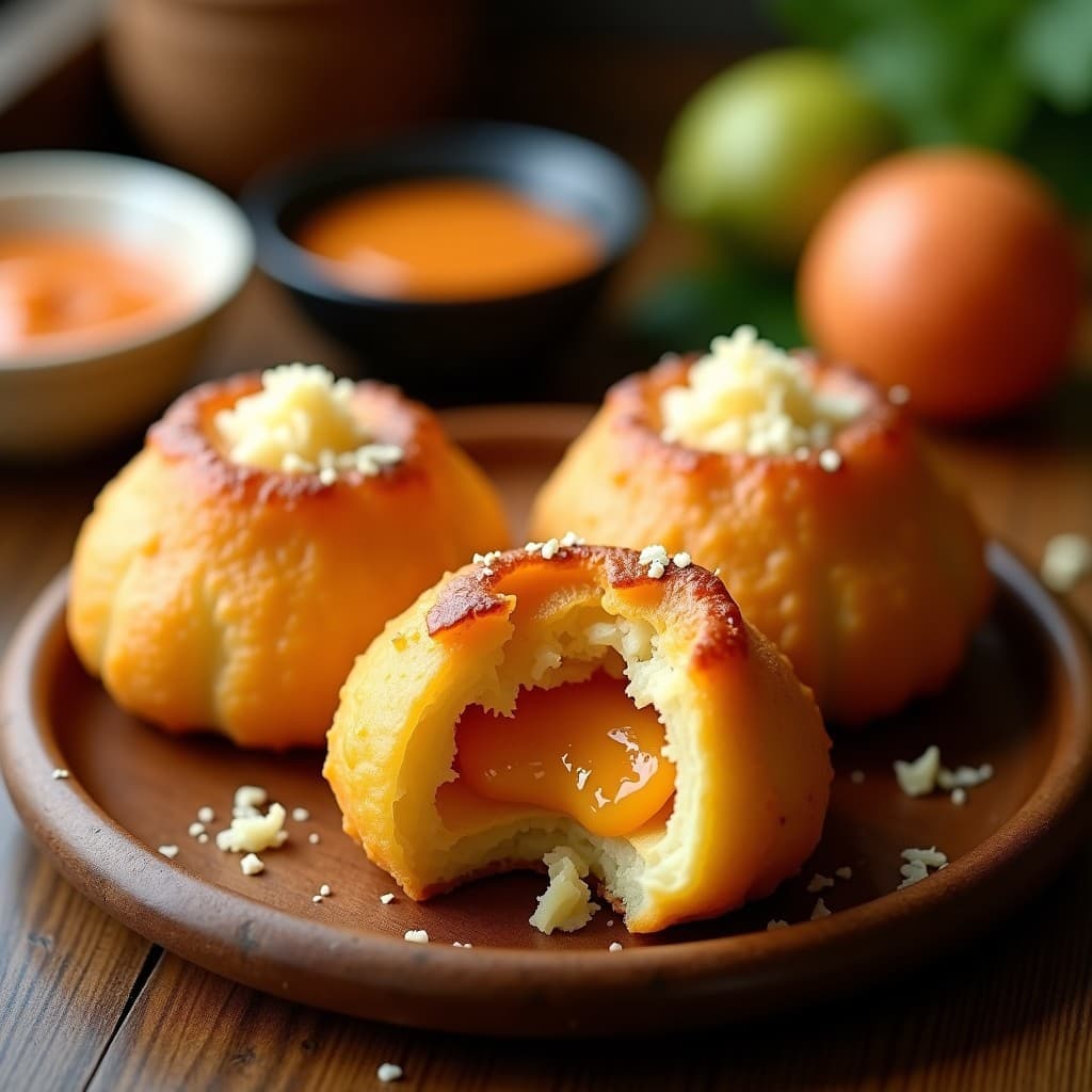 Pan de Yuca Relleno de Carimañola y Guayaba: Receta Colombiana en Airfryer Crujiente