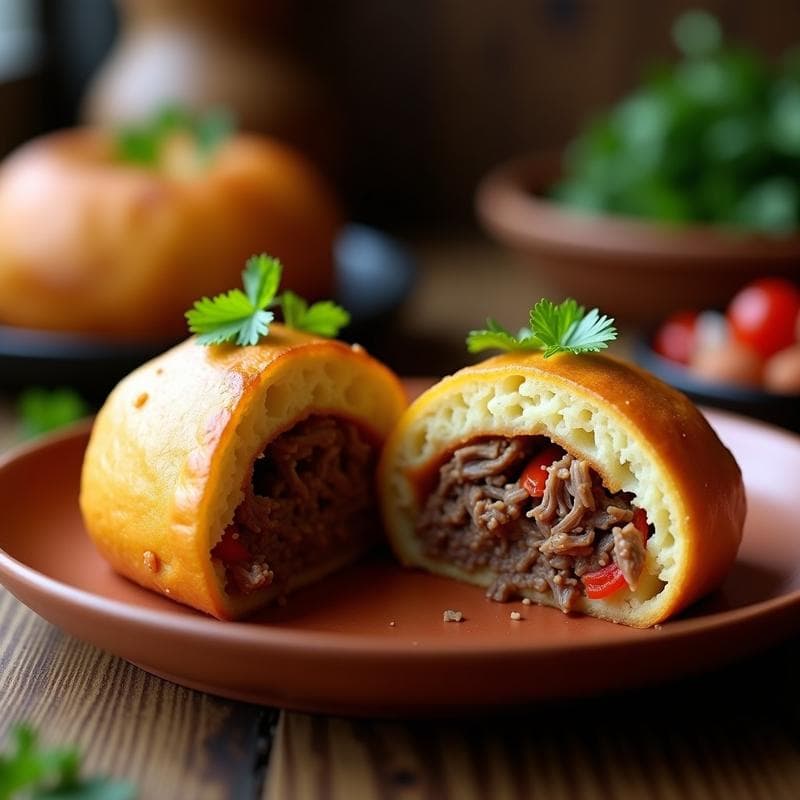 Pan de Yuca Relleno de Carne Mechada: Receta Colombiana en Olla Express Sin Harina de Trigo