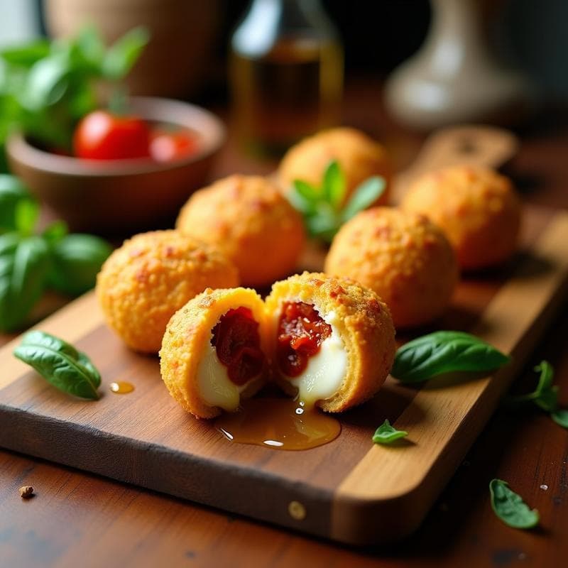 Pan de Yuca Relleno de Mozzarella de Búfala y Tomate Confitado: Receta Colombiana en Airfryer