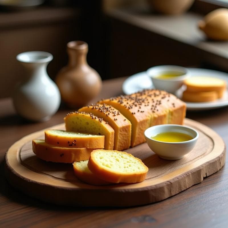 Pan de Yuca y Semillas de Chía con Aceite de Oliva: Receta Sin Gluten para Acompañar