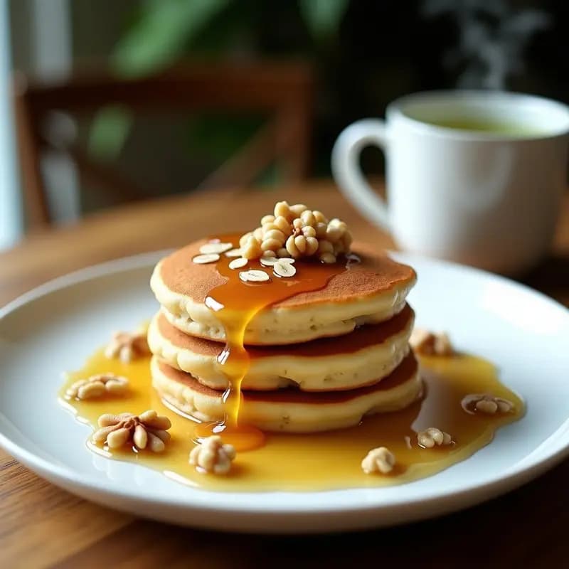 Pancakes de Arroz Ferro con Avena: Desayuno Coreano Sin Gluten