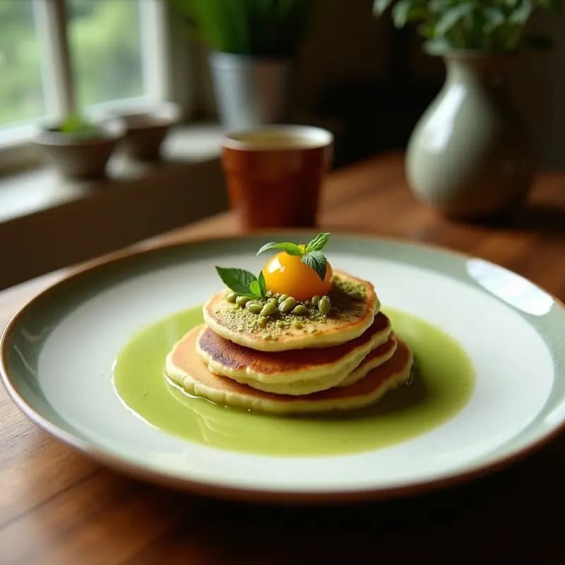 Pancakes de Arroz y Matcha: Desayuno Japonés Sin Gluten y Energético