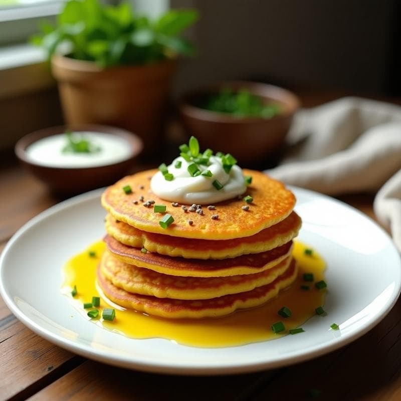 Pancakes de Lentejas Rojas y Cúrcuma: Desayuno Sin Gluten y Alto en Hierro