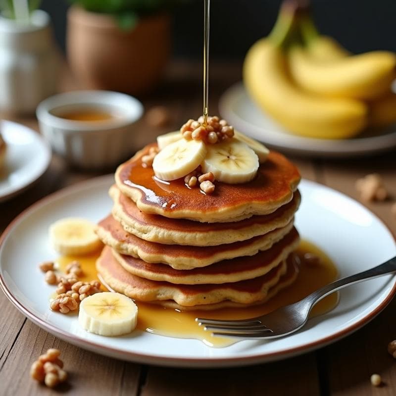 Pancakes de Lentejas Rojas y Plátano: Receta Sin Harina y Sin Azúcar para Desayunar