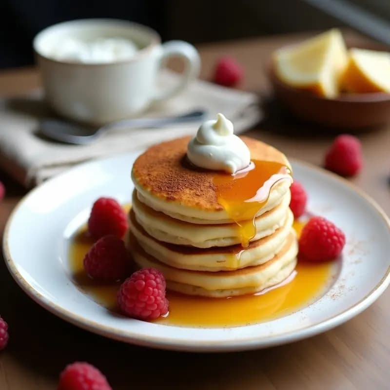 Pancakes Rusos Syrniki con Requesón y Miel: Desayuno Proteico en 15 Minutos