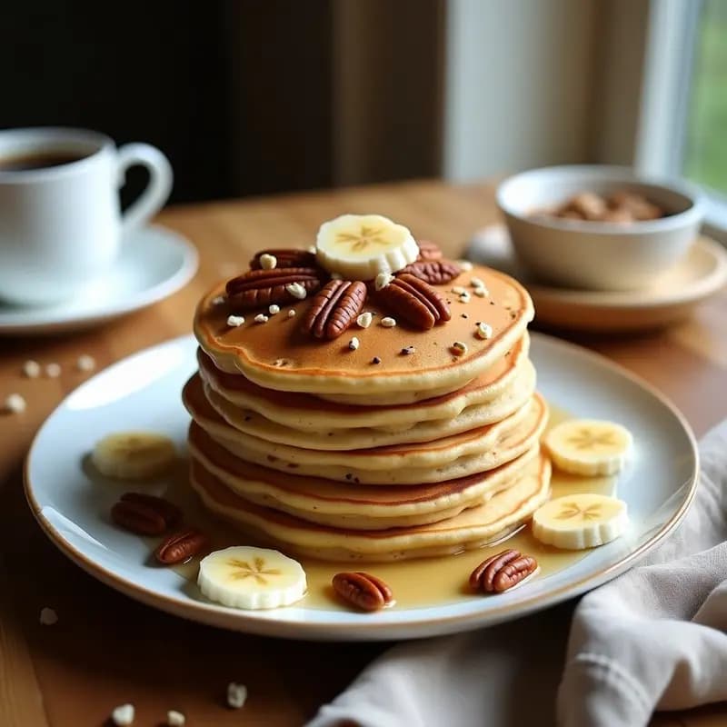 Pancakes de Trigo Sarraceno y Plátano: Desayuno Francés Sin Gluten y Keto