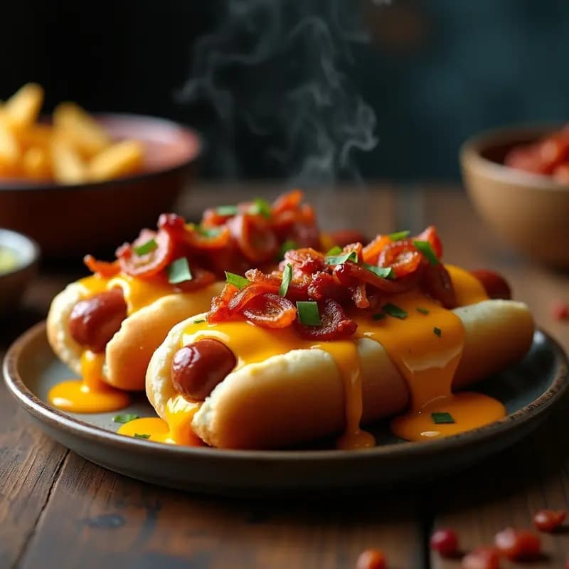 Panchos Ahogados en Salsa de 3 Quesos con Cebolla Caramelizada y Tocino: Receta Mexicana Reinventada