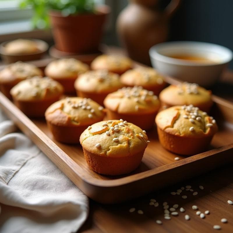  Panecillos de Harina de Teff y Semillas de Girasol: Receta Etíope Sin Gluten para Desayuno