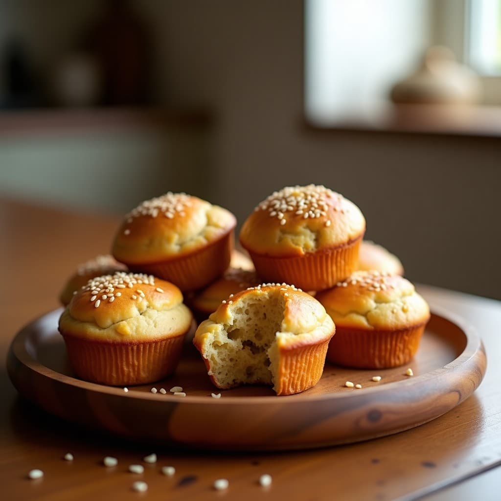 Panecillos de Harina de Plátano Macho y Semillas de Sésamo: Receta Colombiana Sin Gluten en Airfryer