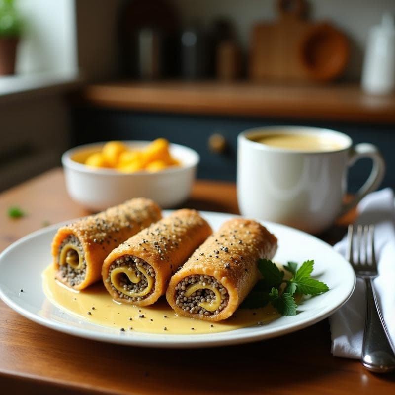 Panecillos de Psyllium y Semillas de Chía con Mantequilla de Anacardo: Desayuno Keto y Sin Harina