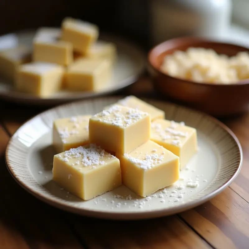 Panelitas Venezolanas de Leche con Coco Rallado: Dulce Tradicional en 4 Ingredientes