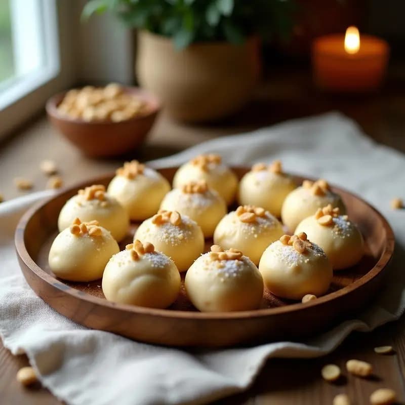 Panellets Catalanes de Mazapán y Piñones: Dulce Típico para Todo el Año