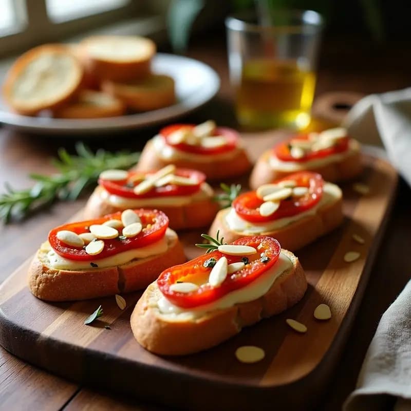 Panes de Ajo con Queso de Cabra y Tomates Secos: Entrante Francés Gourmet en Airfryer