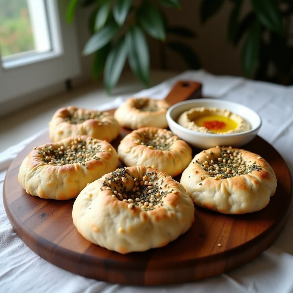 Panes de Pita Integral con Zaatar y Aceite de Oliva: Receta Libanesas Sin Harina Blanca para Tupper
