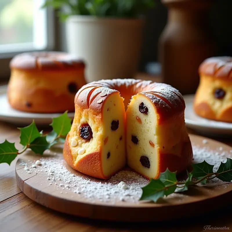 Panettone Francés de Brioche con Pasas y Nougat: Receta Navideña en Thermomix
